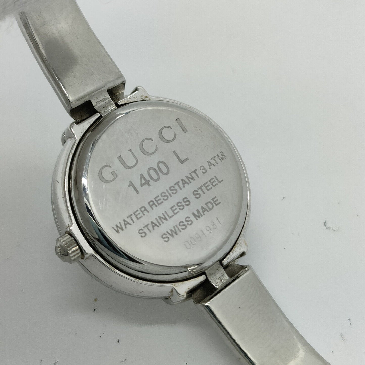 Gucci Watch 1400L 23mm Women's Black X Silver water resistance running WC62