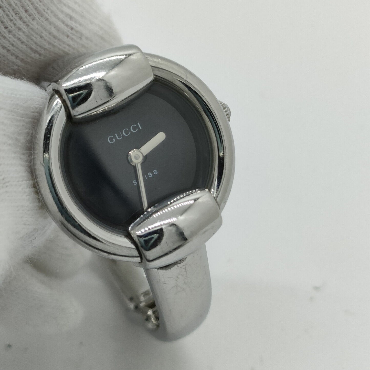 Gucci Watch 1400L 23mm Women's Black X Silver water resistance running WC62