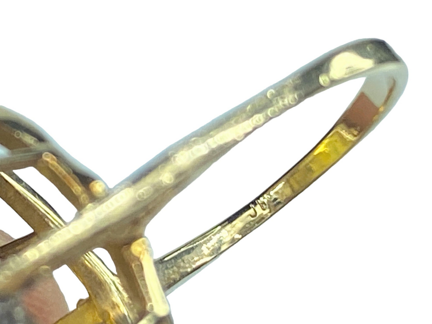 1991 $5.00 1/20 oz Panda 999.0 gold coin 0.18ct diamond 14K ring