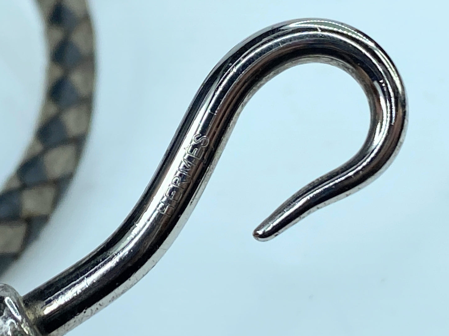 Hermès Jumbo Bracelet - Black, Palladium-Plated Wrap two tone leathers GS362