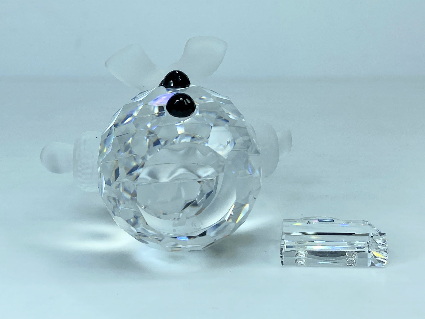 Swarovski Snow woman - Snow lady with purse- Christmas figurine - BOXED S177