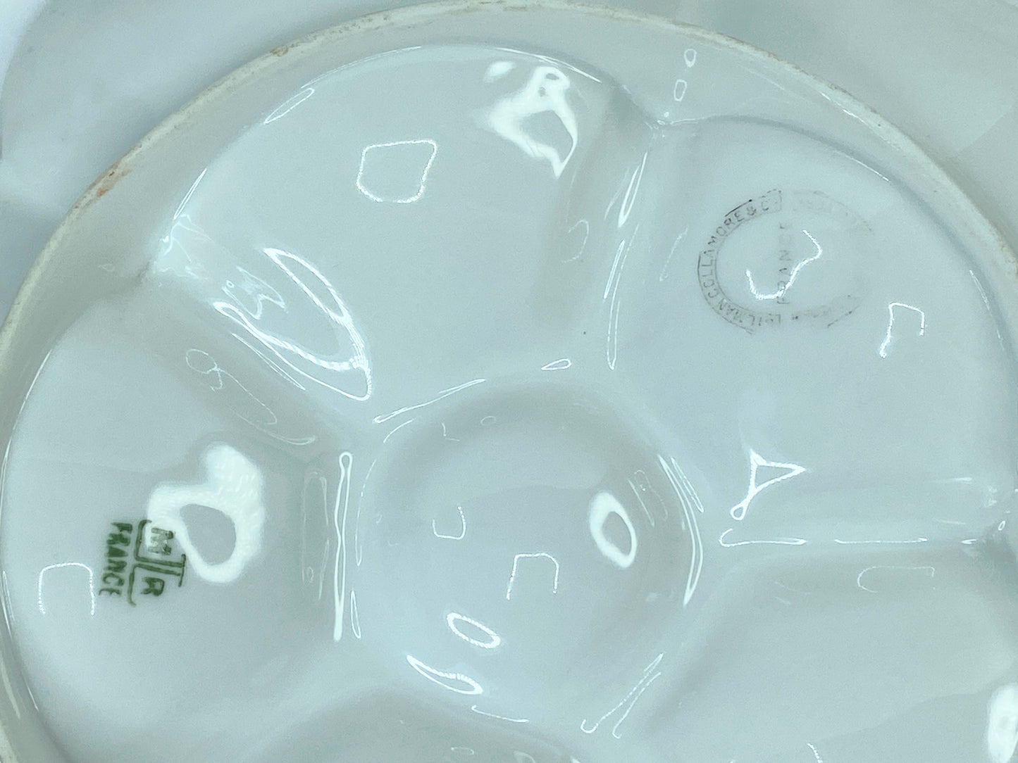 Antique French Limoges Porcelain Oyster Plate by "M. Redon, " circa 1870 A429