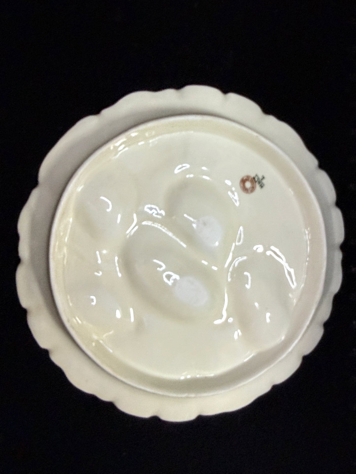 Vintage Limoges Oyster Plate Old Abbey France Porcelain 8.5" A879