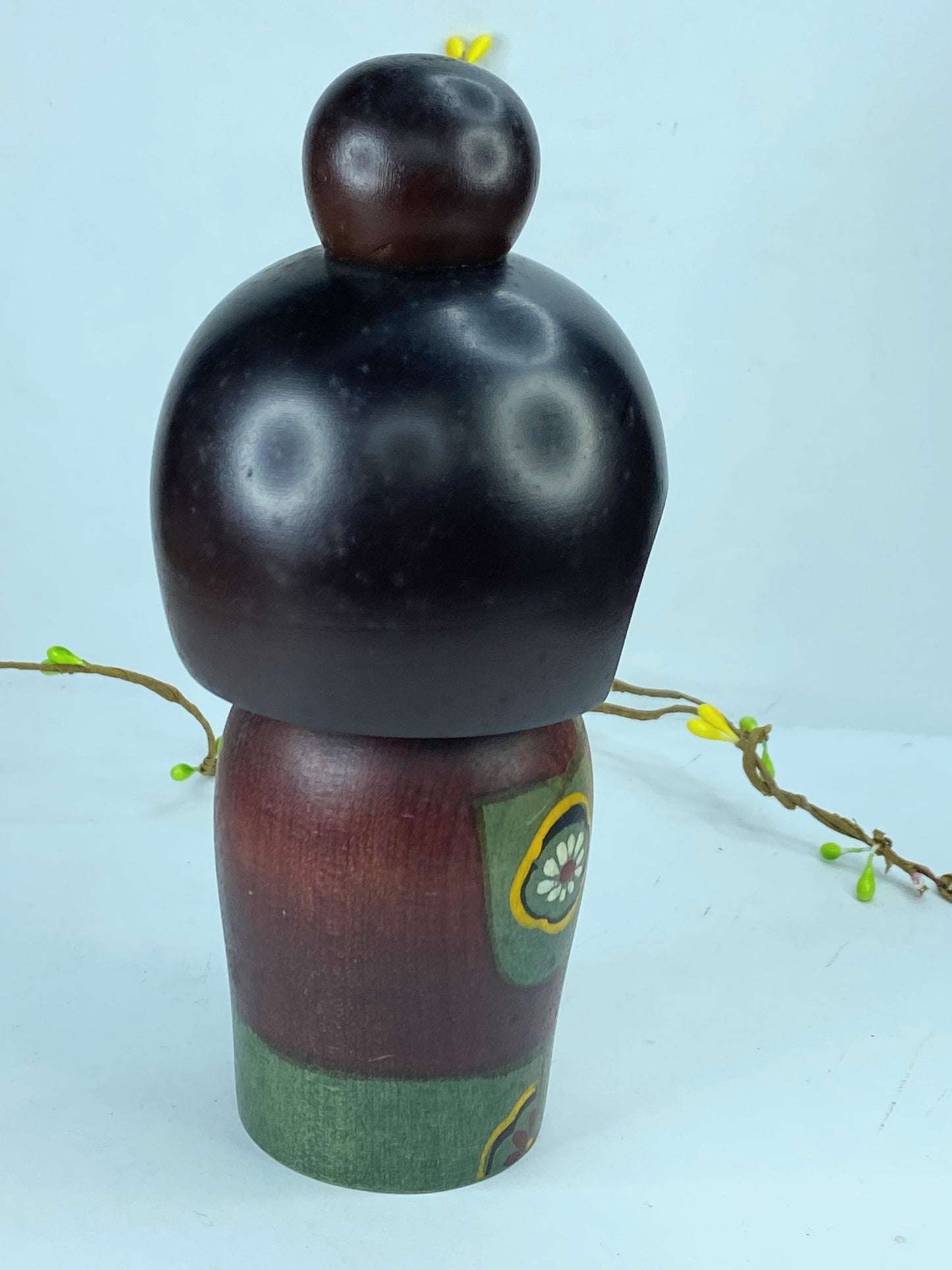 Kokeshi Doll Japanese Doll Wooden Showa Retro Tsuchiyu Onsen region 7" x3" A220