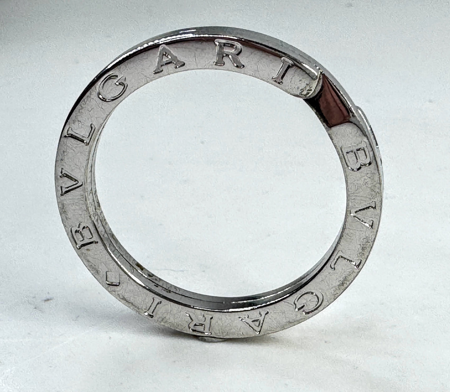 Vintage Bvlgari B.zero1 Sterling Silver Keyring 33.5mm Key Holder SS335