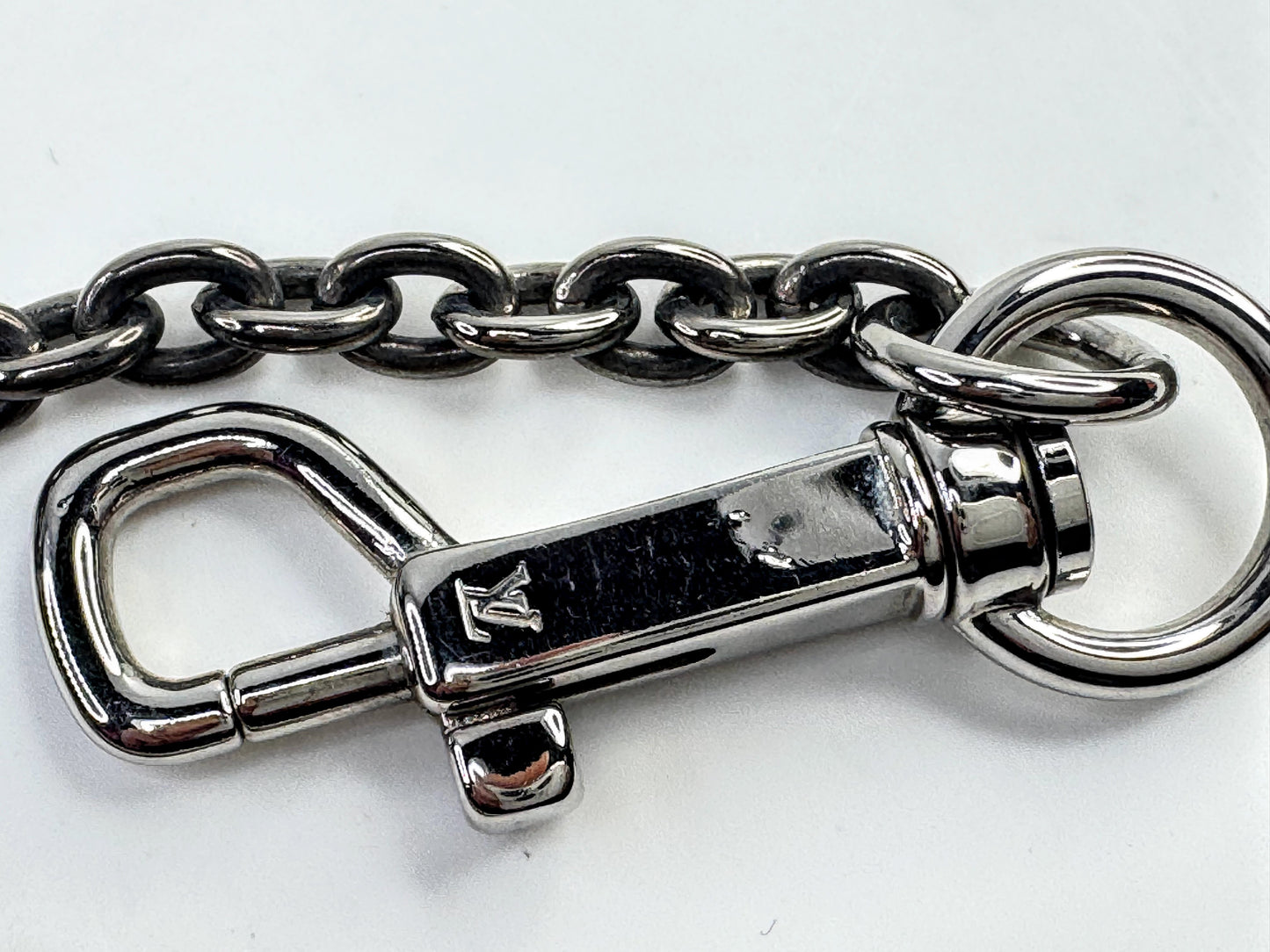 Vintage Louis Vuitton Inventeur Trunk Plaque Bag Charm Keychain SS338