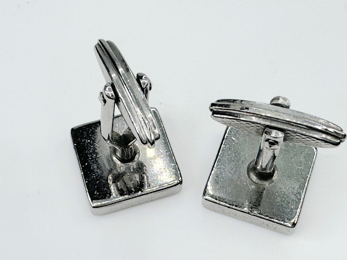 Vintage DUNHILL Cuffs D Mark Gold & Silver gilt Authentic JR9471
