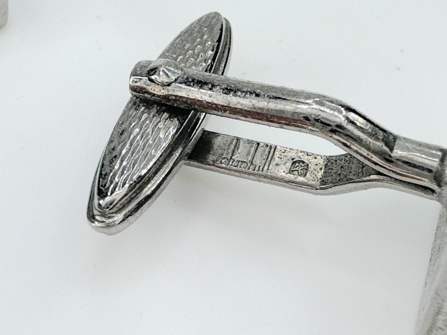 Vintage DUNHILL Cuffs D Mark Gold & Silver gilt Authentic JR9471