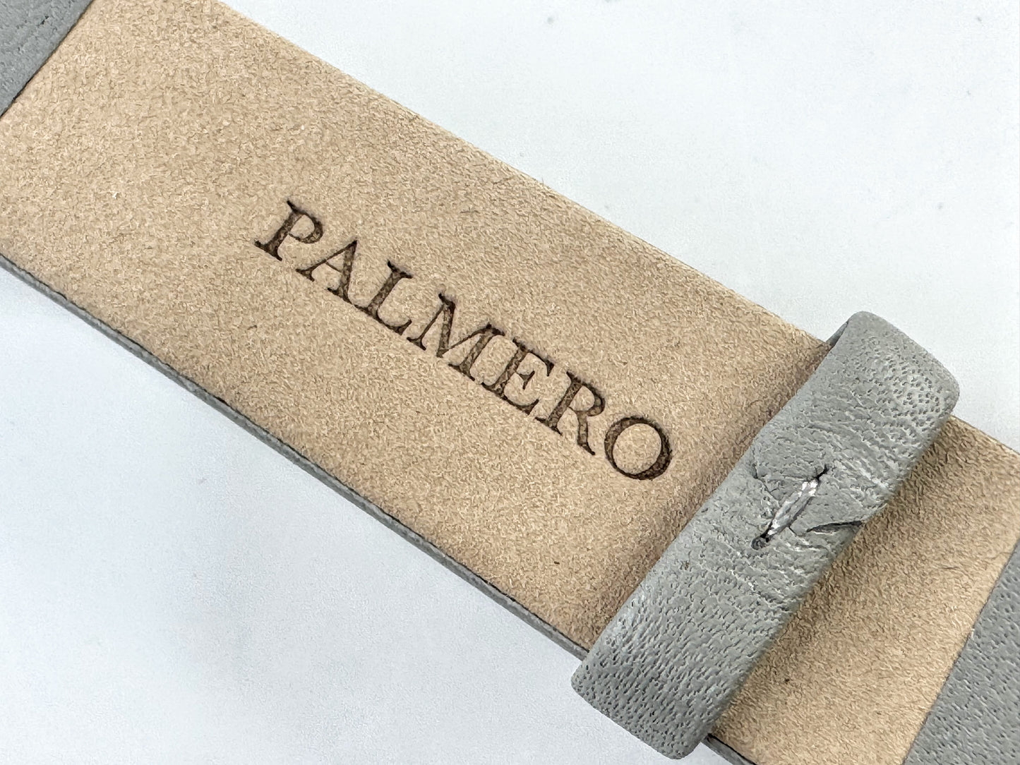 Palmero De Fleurs Floral Dial Leather Watch gold tone grey leather New SS350