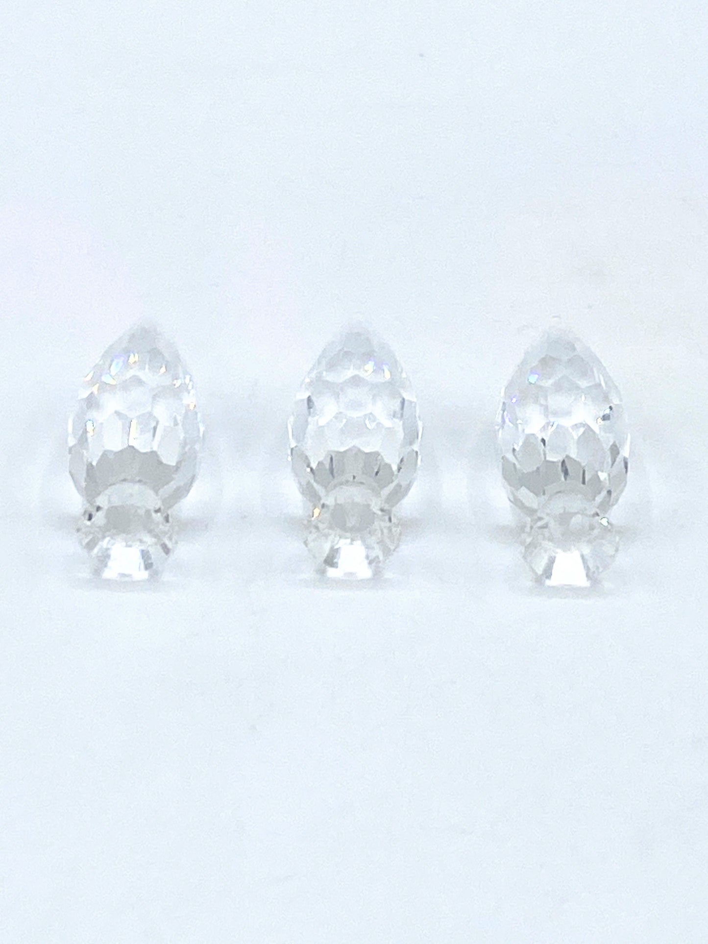 SWAROVSKI Figurines Silver Crystal City Set Poplar Trees box 158979 S04 MIB S44