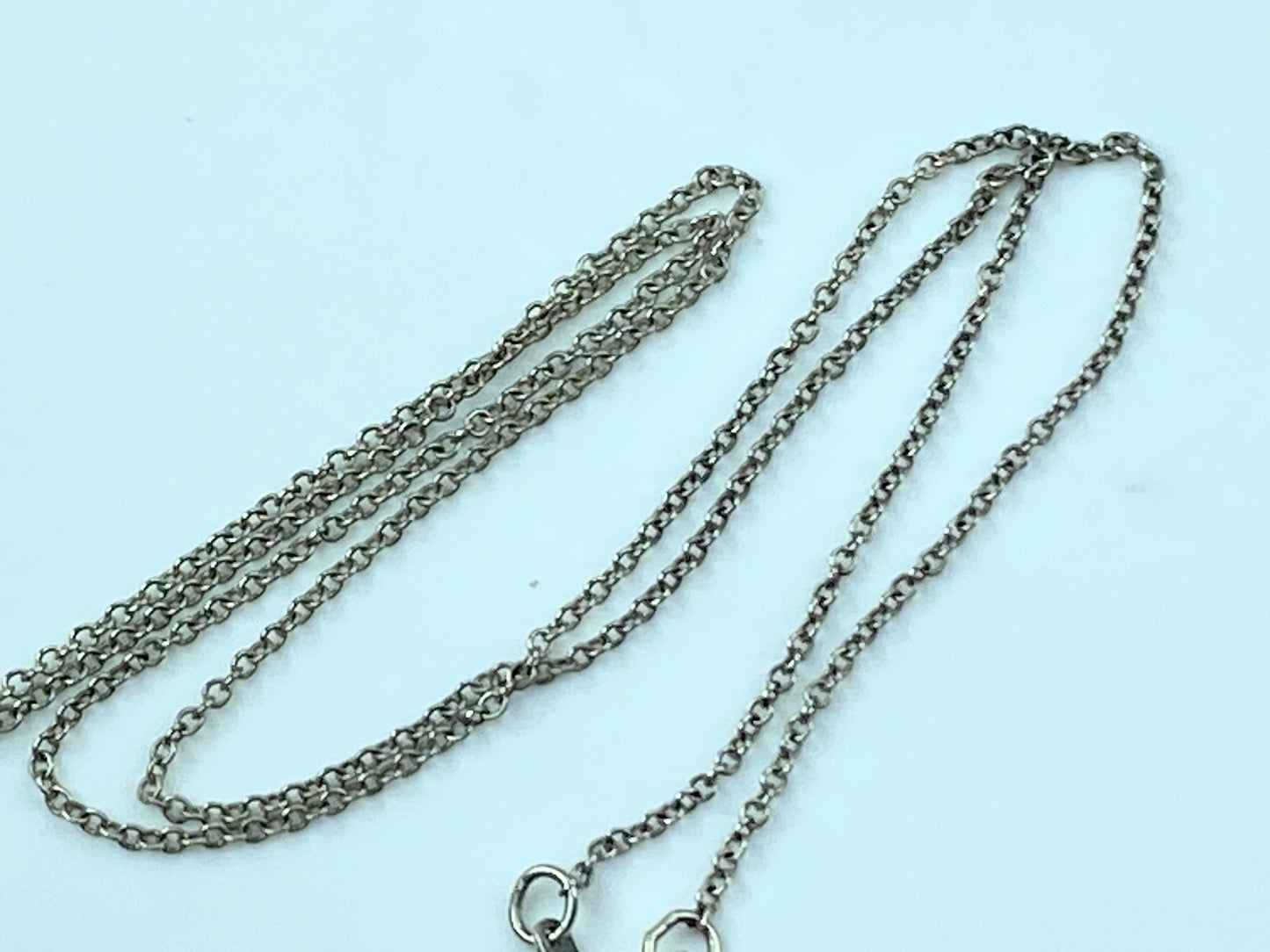Tiffany & Co. Silver Hibiscus cultured Pearl Necklace Pendant necklace 16" JR364
