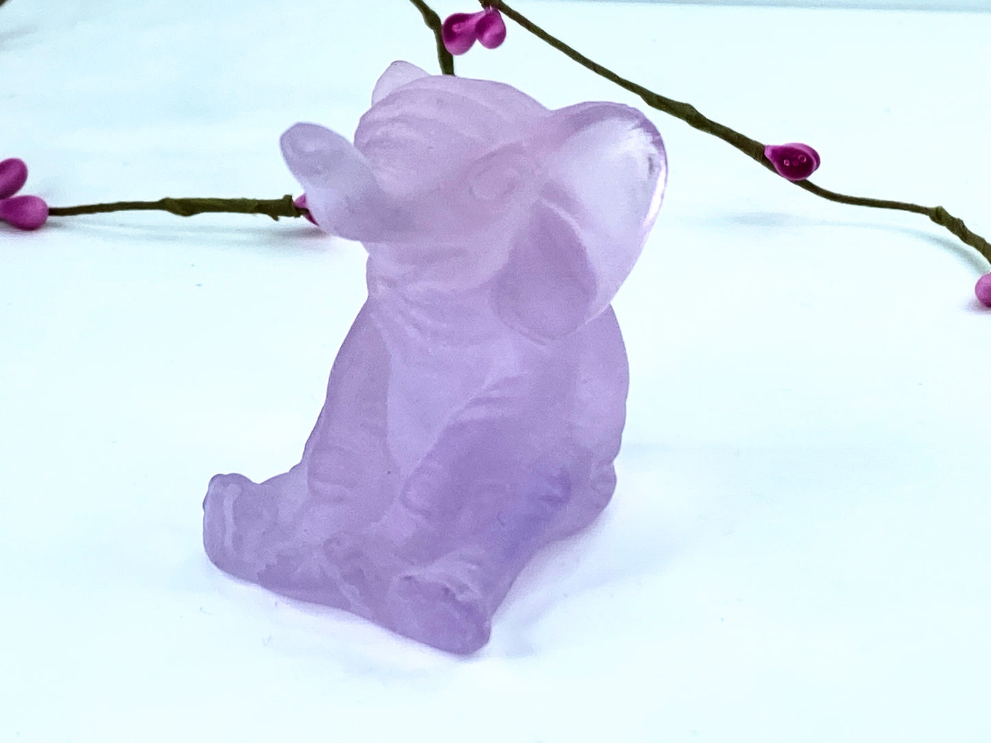 Daum - Crystal Mini Elephant in Pink 7cm