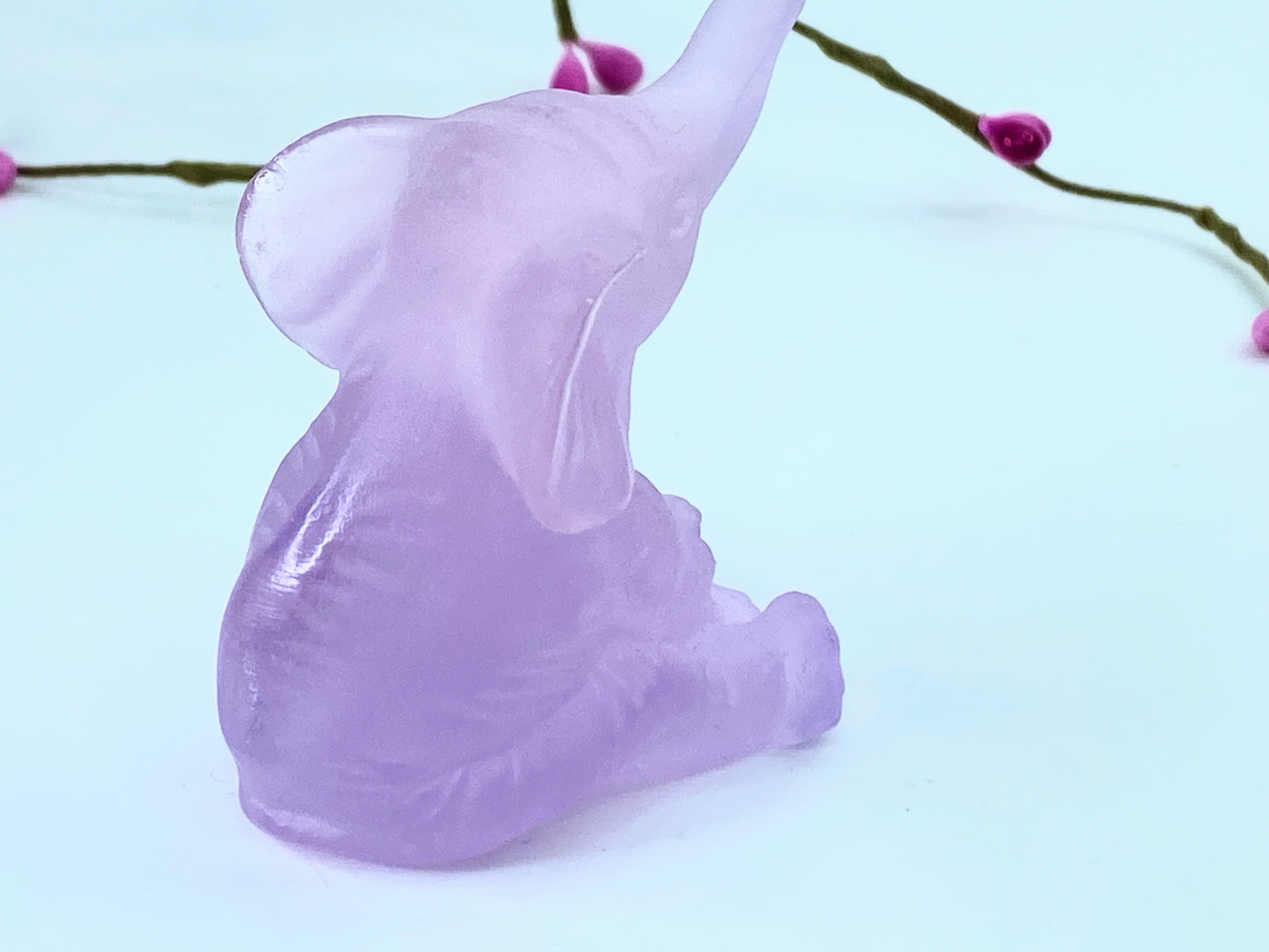 Daum - Crystal Mini Elephant in Pink 7cm