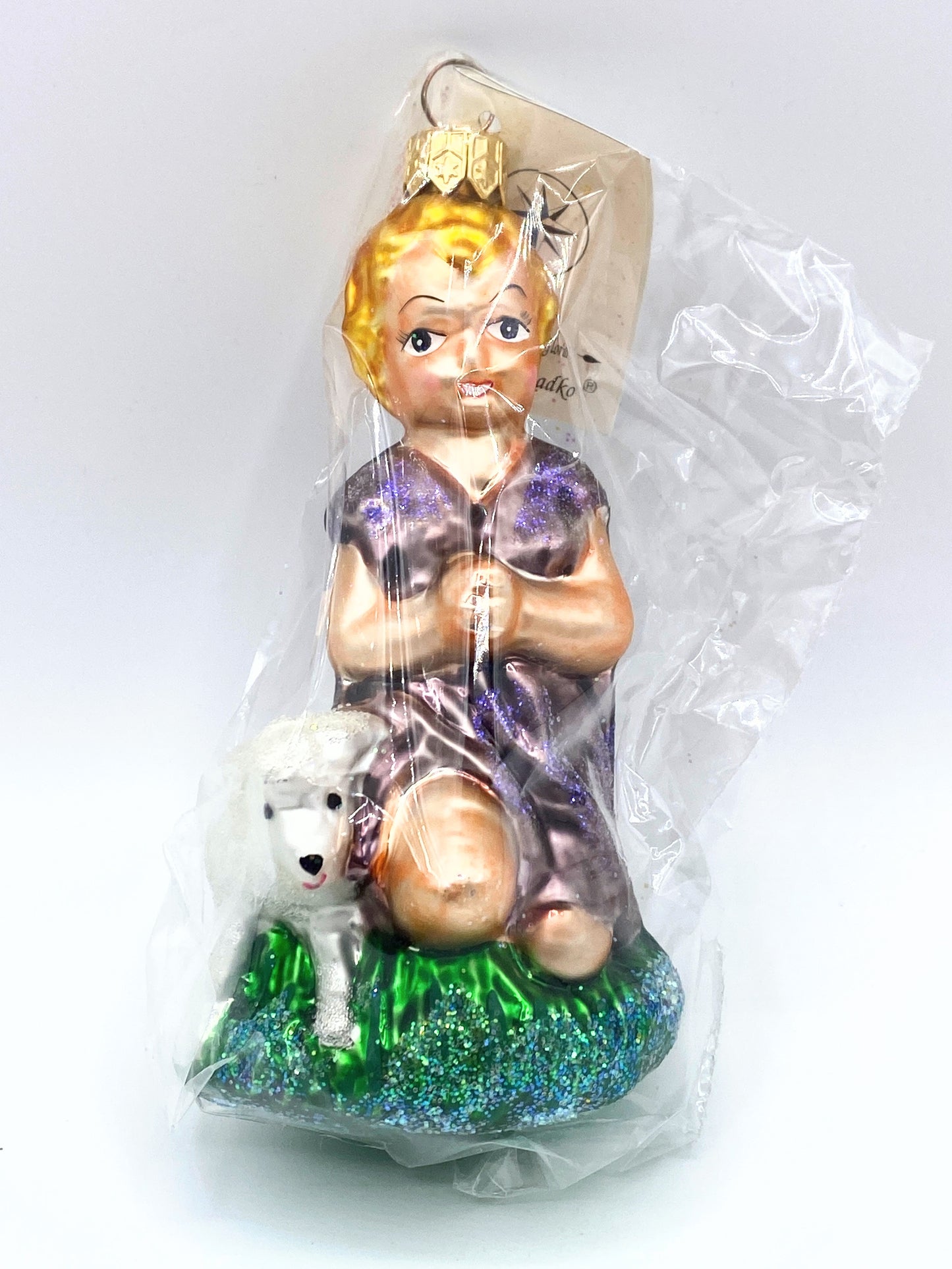 Ltd Edit 1997 Christopher Radko Nativity Shepherd's Prayer Gloria Ornament XN53