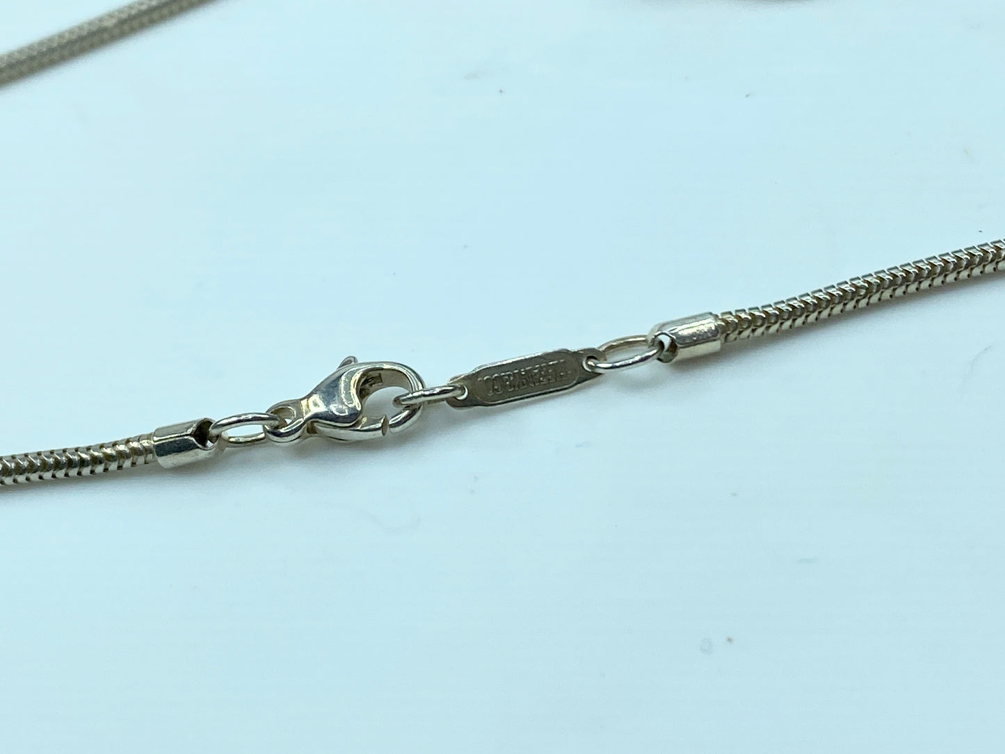Tiffany & Co Sterling Large Huge Stencil Cross Necklace Pendant 24g 33.0" JR367