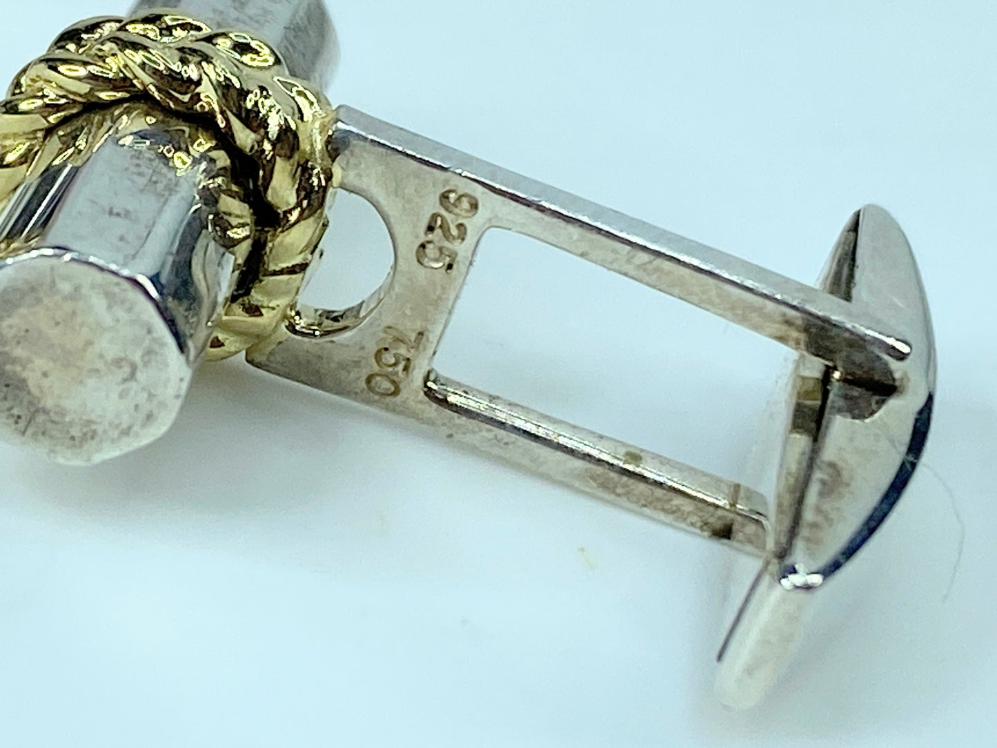 Tiffany & Co 18K Yellow Gold Sterling Silver 925 Cufflinks 19.5g JR301