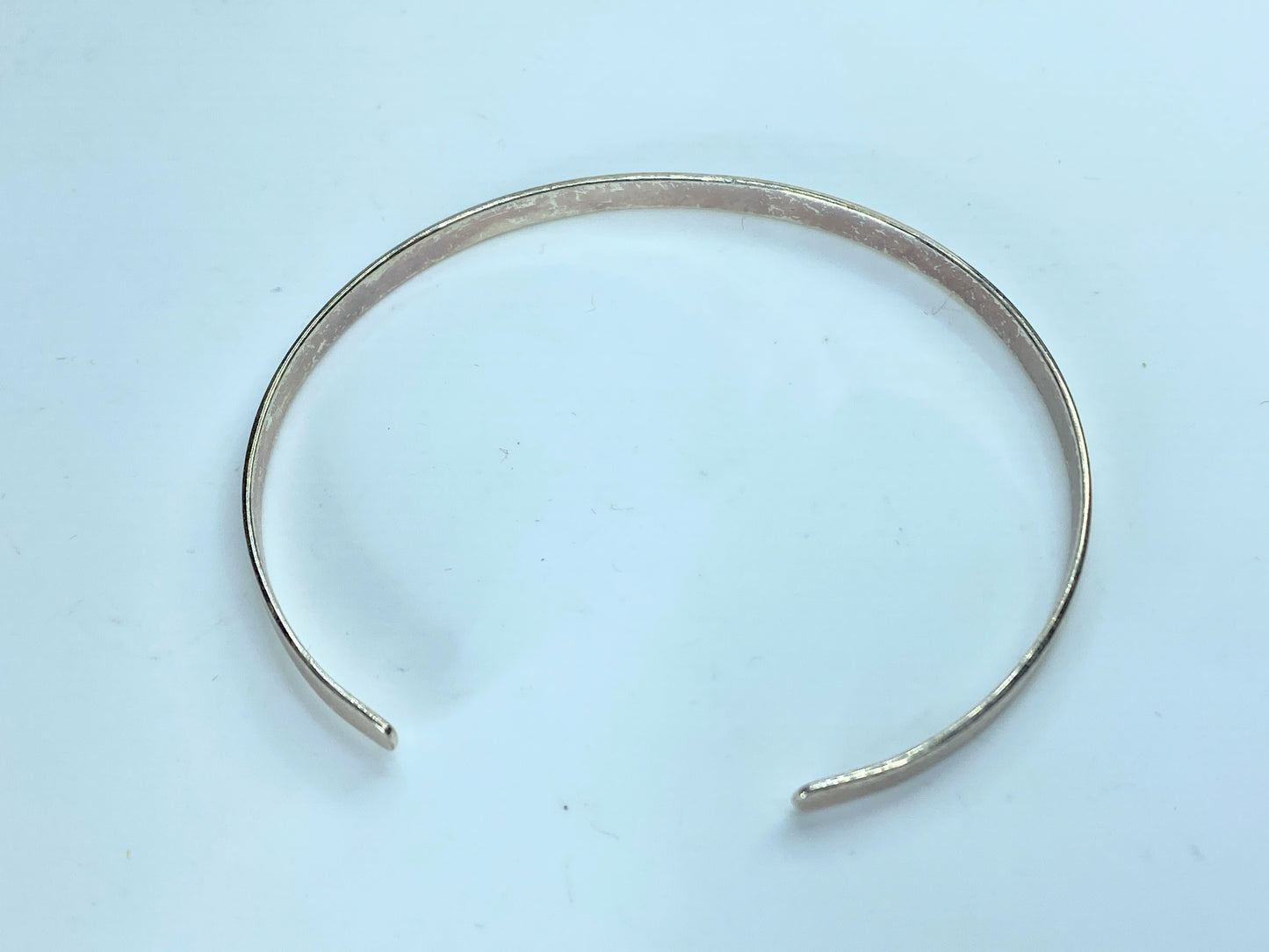 Sterling silver cuff 4.2mm "A Sister is a Forever Friend" bangle 7.2g JR0037