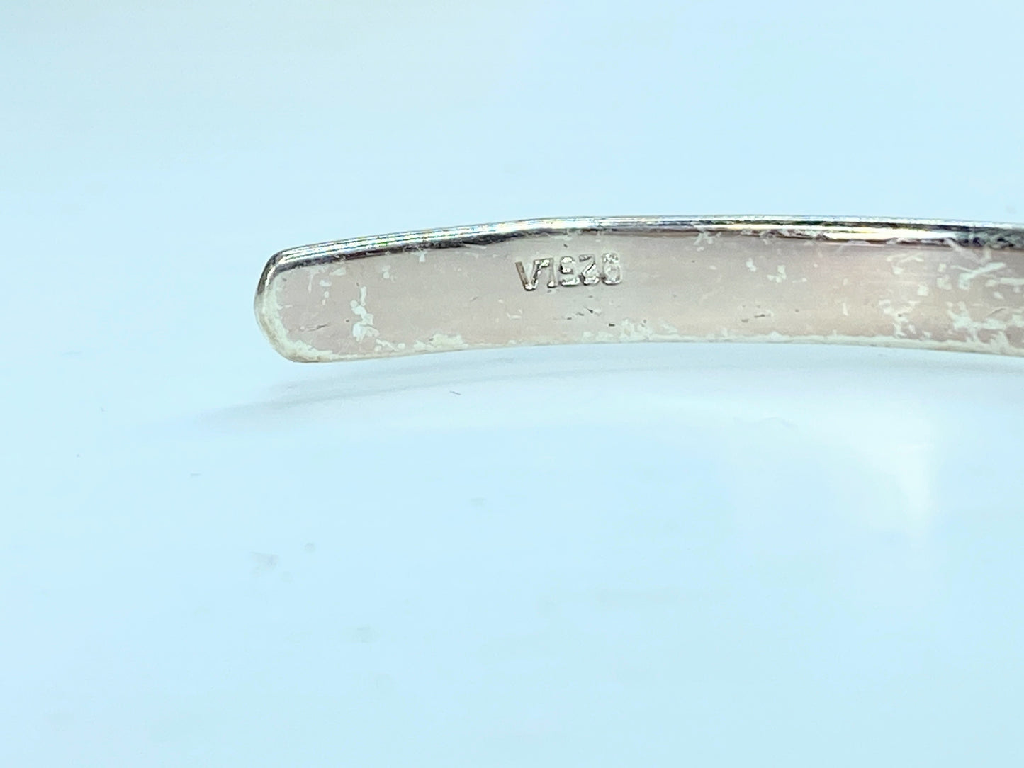 Sterling silver cuff 4.2mm "A Sister is a Forever Friend" bangle 7.2g JR0037