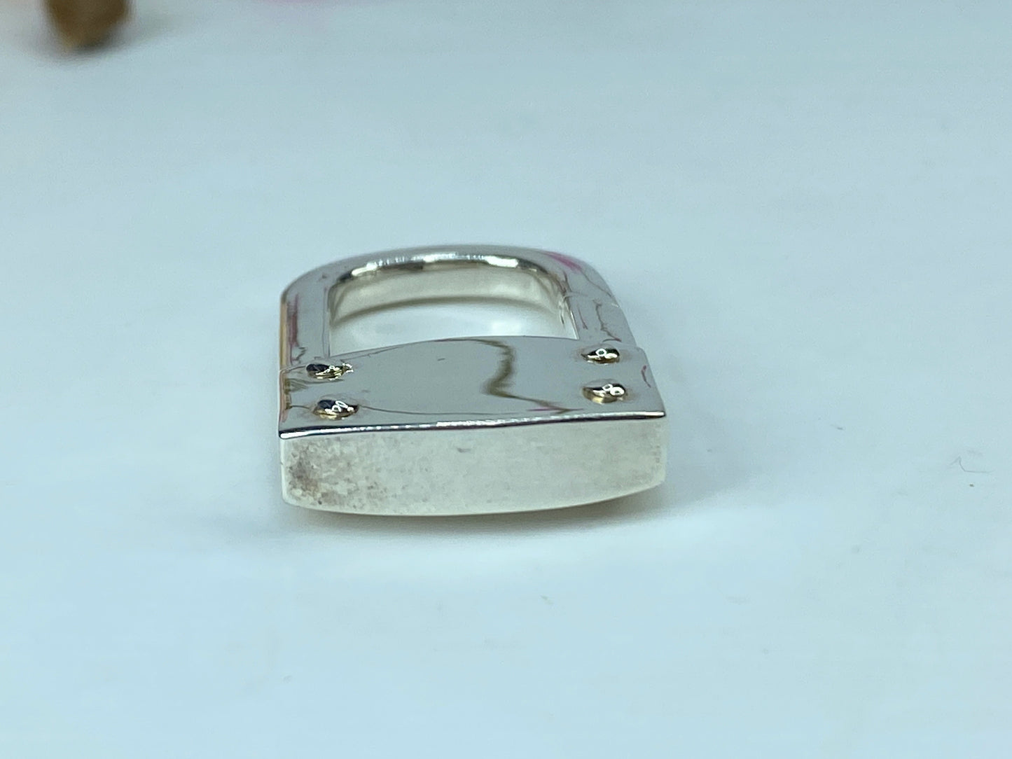 Authentic Sterling Tiffany & Co. Keyring Carabiner Padlock 1.5" 20.9g JR319