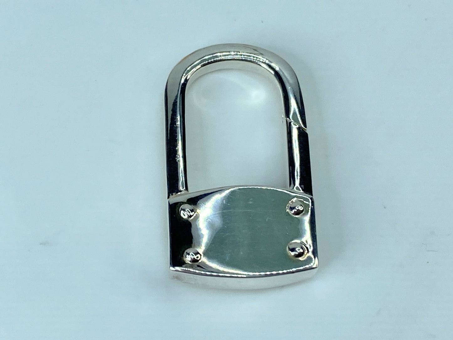 Authentic Sterling Tiffany & Co. Keyring Carabiner Padlock 1.5" 20.9g JR319