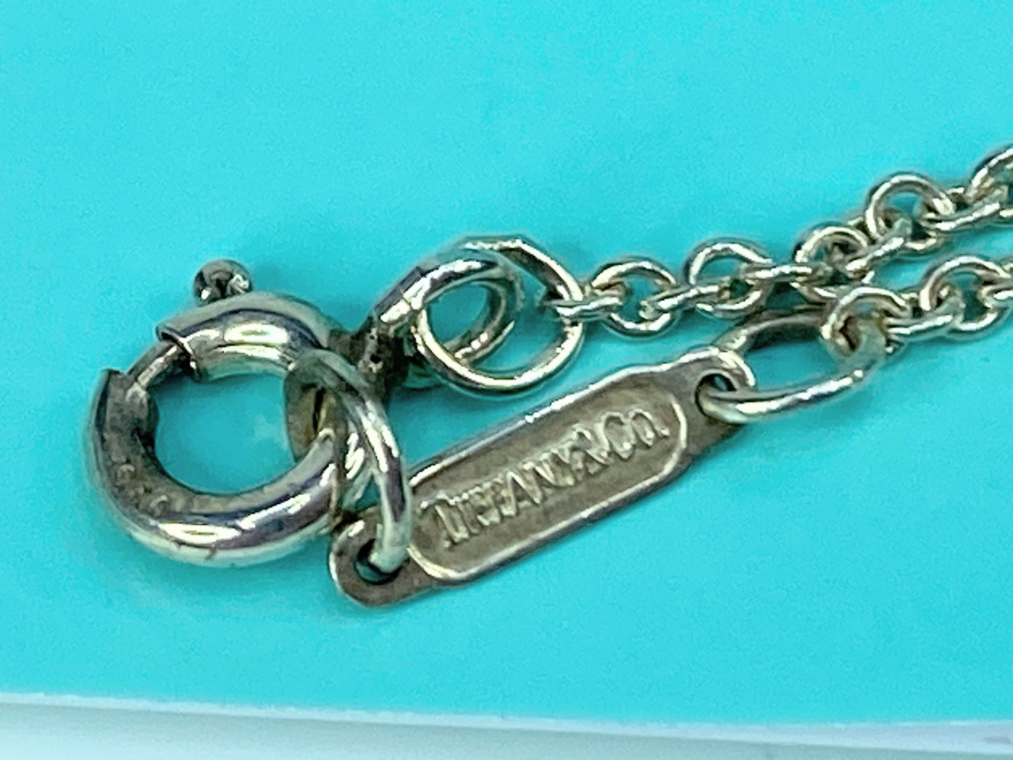 Tiffany & Co 925 Silver Solid Heart with Arrow Pendant Necklace 18" 8.9g JR338