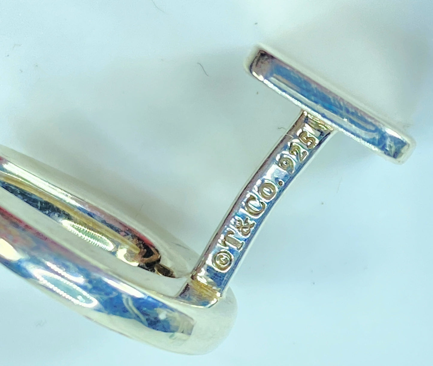Tiffany & Co Sterling Silver Horseshoe Cufflinks Vintage Signed SS176