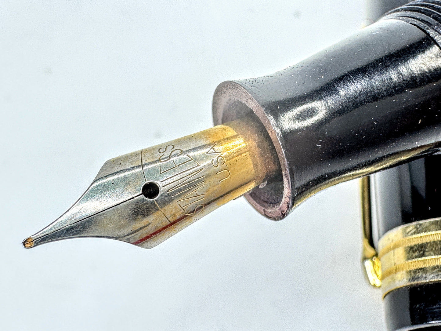 Vintage WASP Sheaffer Black 1930s Fountain Pen Pencil Combo #4 USA Nib SS403