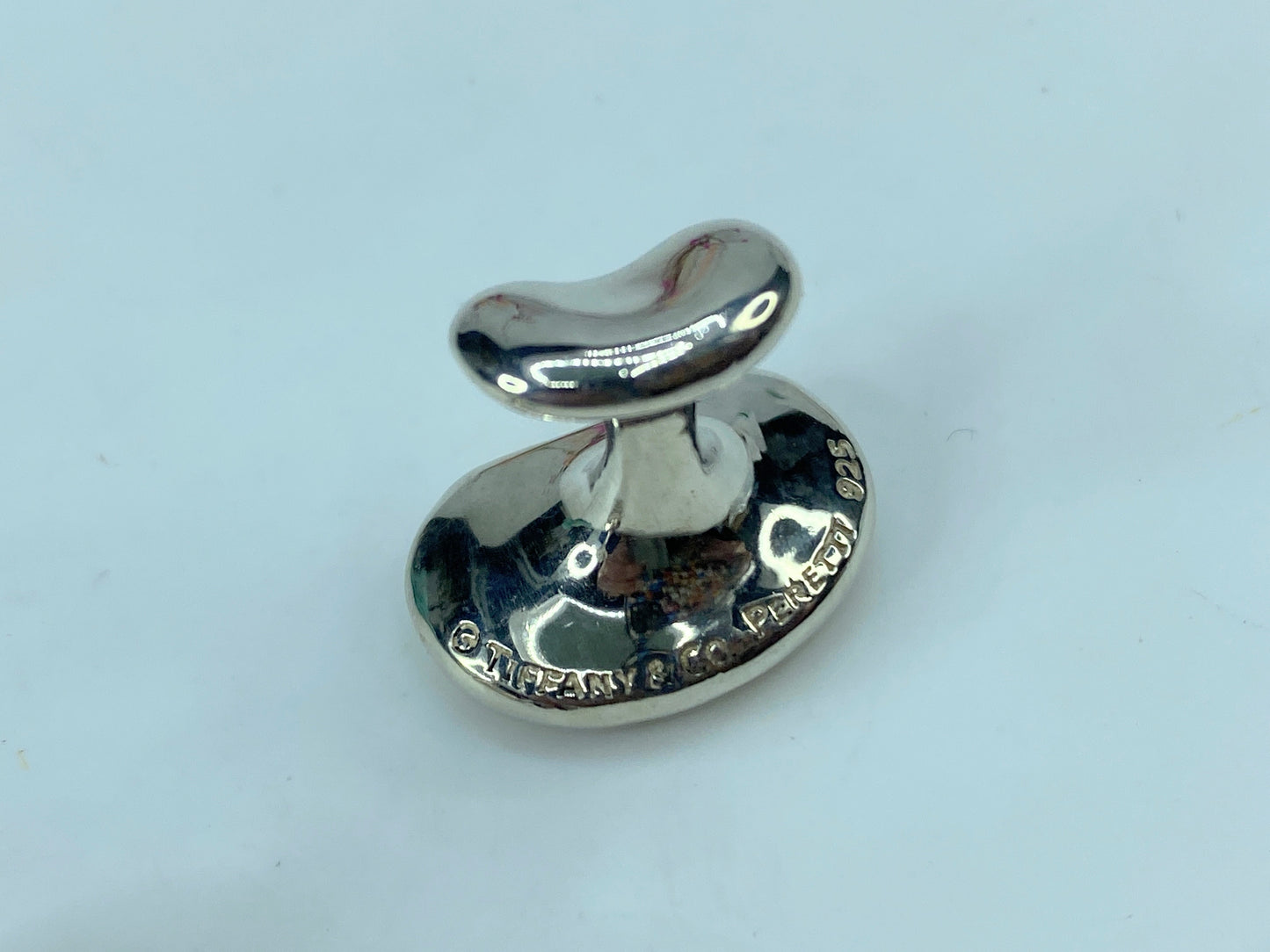 Tiffany & Co. Sterling Silver 18mm Elsa Peretti Bean Cufflinks 26g 20mm JR353