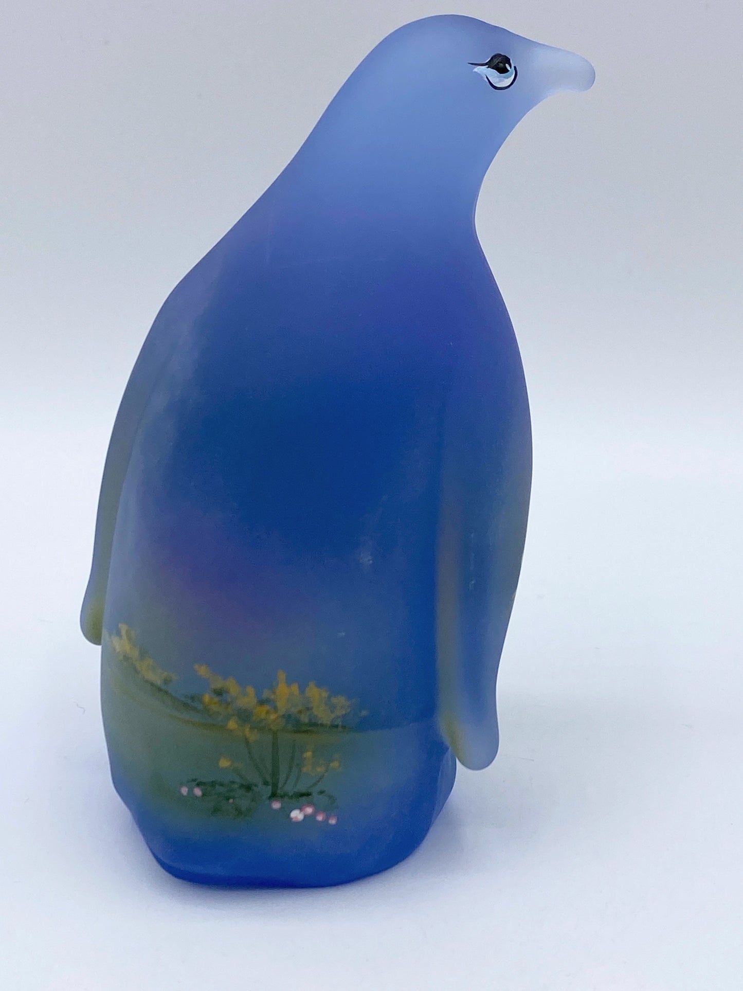 Limited Edition Fenton Canadian Goose Satin Glass Penguin #5/28 4.25" A252
