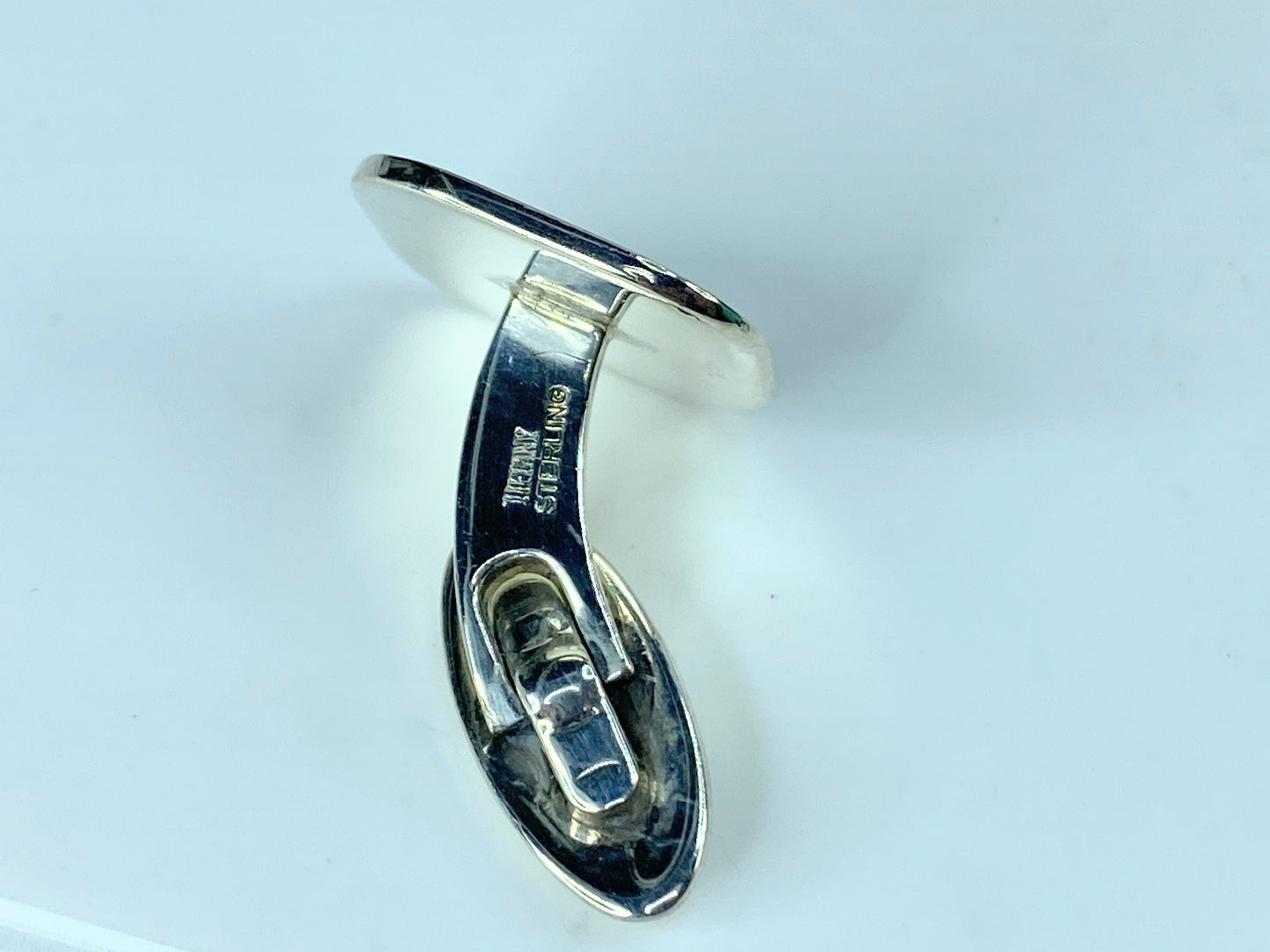 Tiffany & Co Sterling silver Plain Square Cushion top cufflink 14.7g JR358