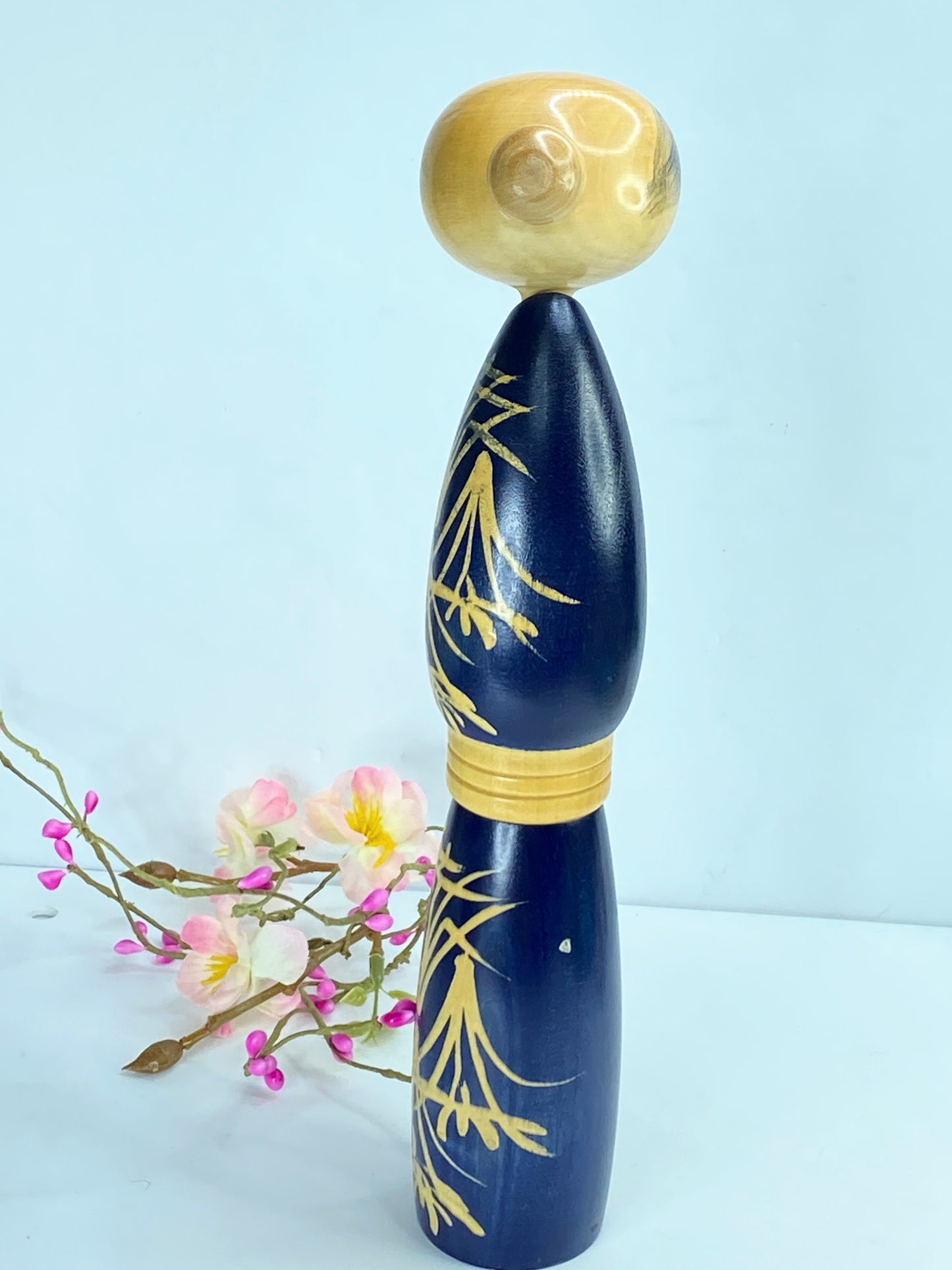 10" tall Japanese Kokeshi Doll "Semishigure" Moon Shadow by SUIGAI SATO A189