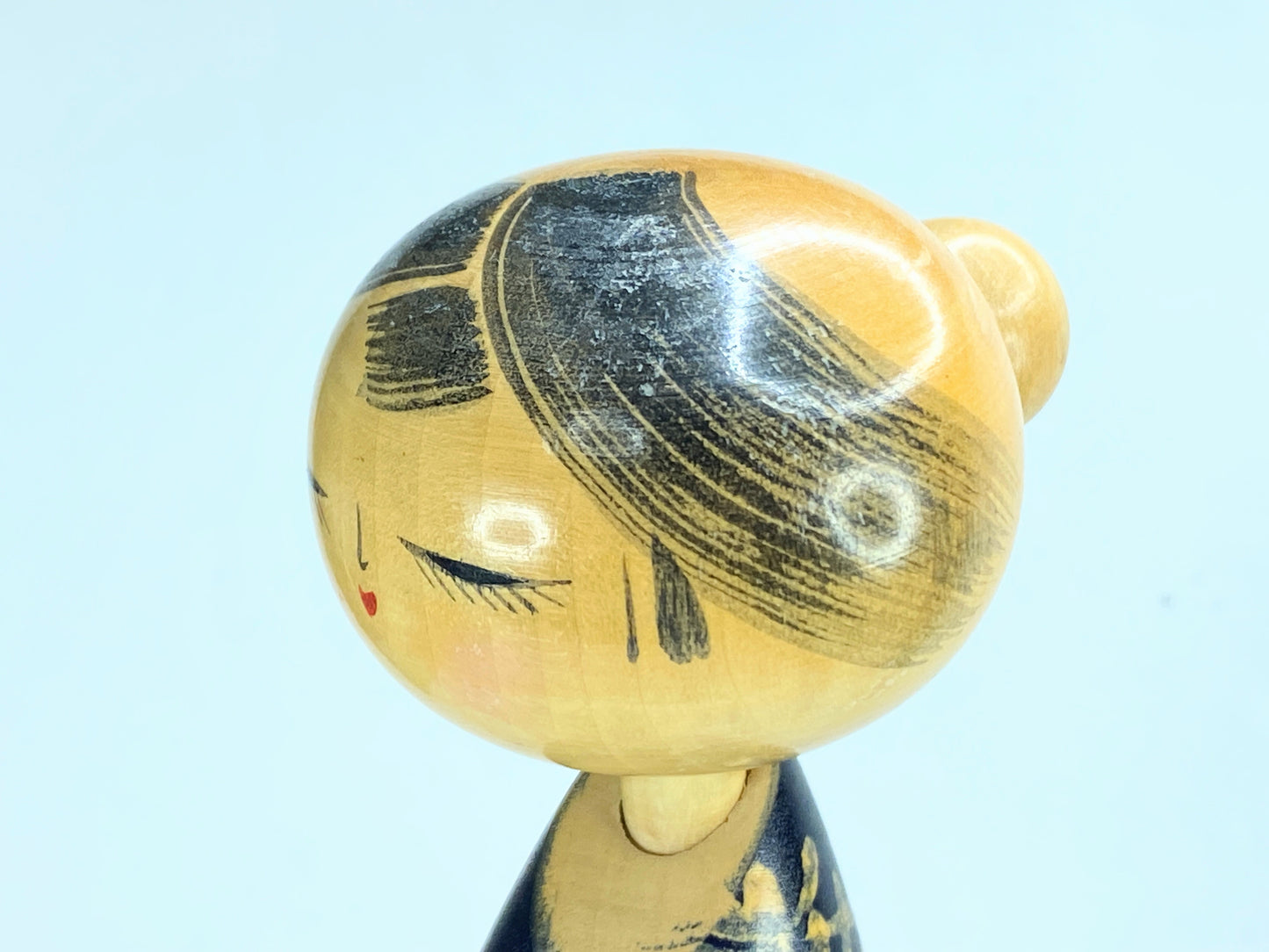 10" tall Japanese Kokeshi Doll "Semishigure" Moon Shadow by SUIGAI SATO A189