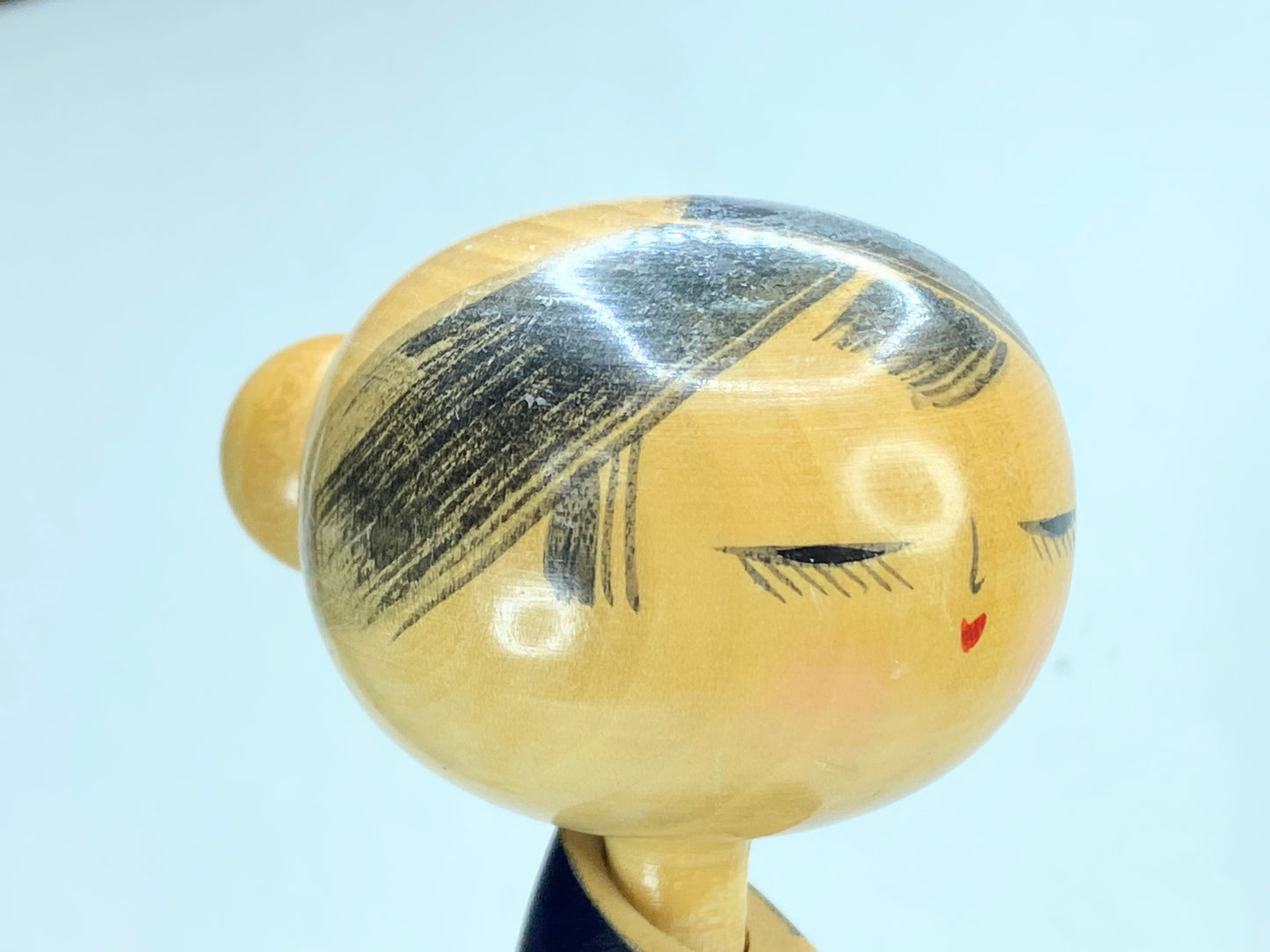 10" tall Japanese Kokeshi Doll "Semishigure" Moon Shadow by SUIGAI SATO A189