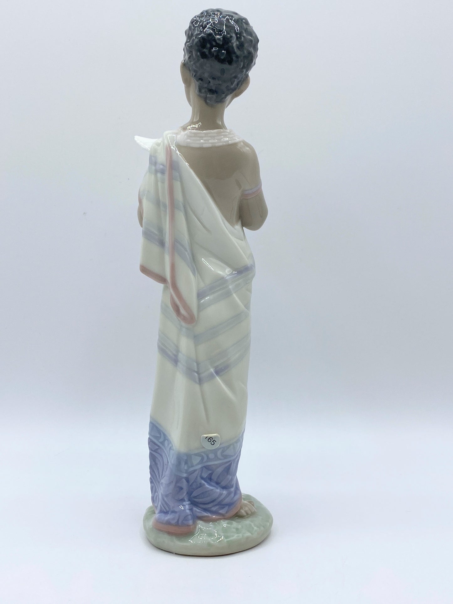 RARE Lladro African Boy holding a paigon 1995-99 porcelain figurine A264