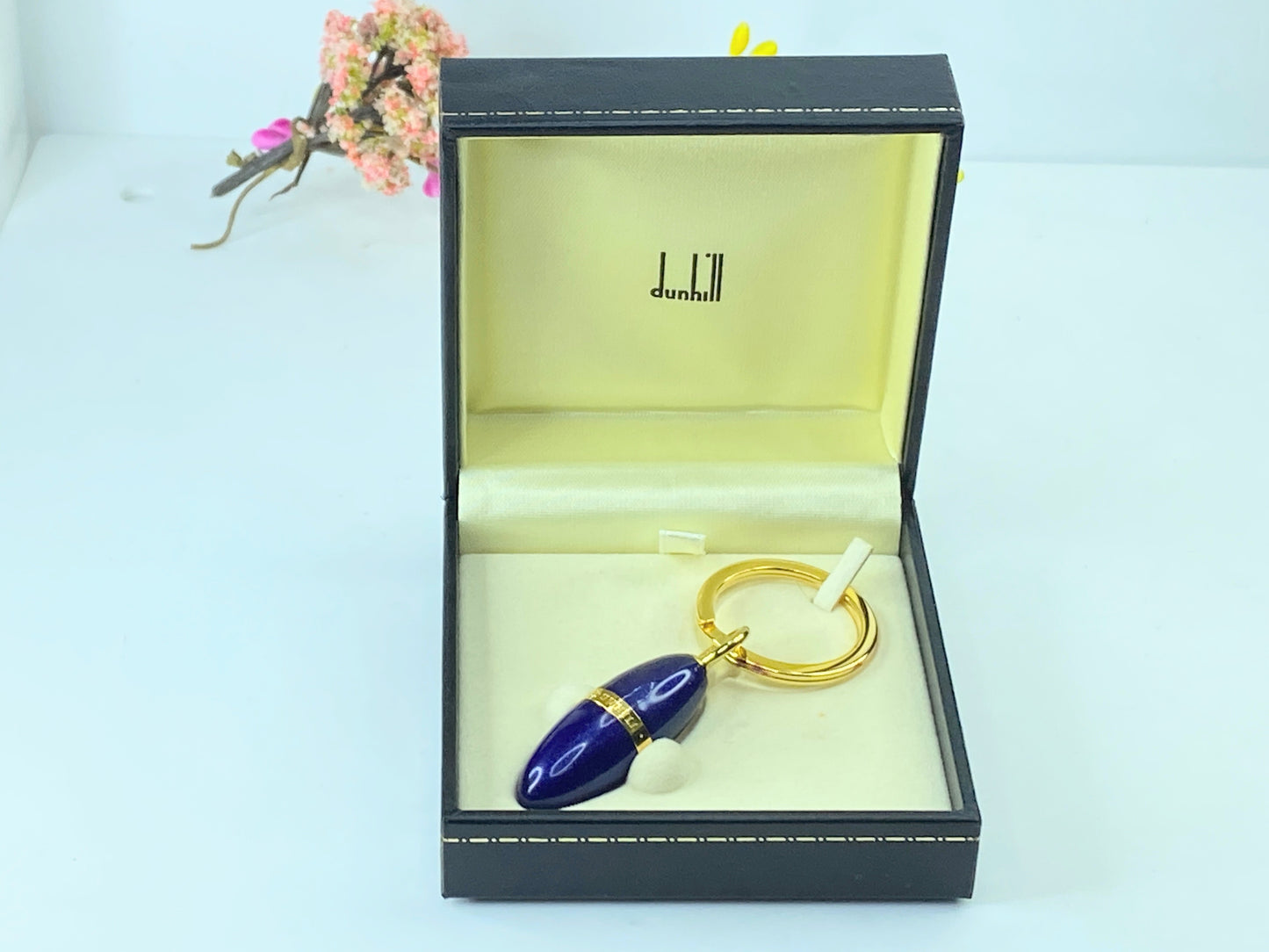 Rare Alfred Dunhill Key Ring/Keychain in original box GS412