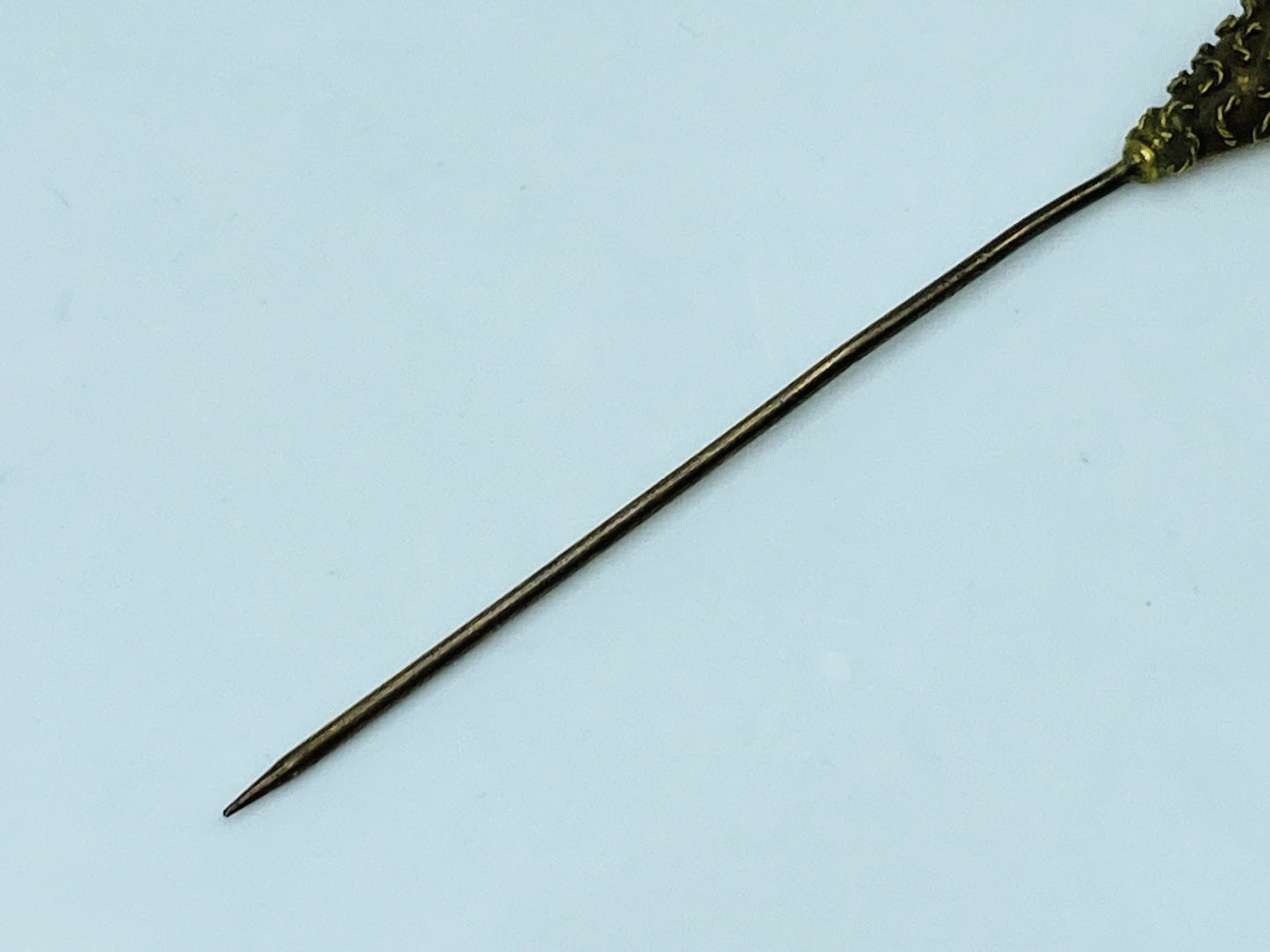 Antique 14K Gold Opal Stick Pin Victorian Era Handcrafted Detail JR1226