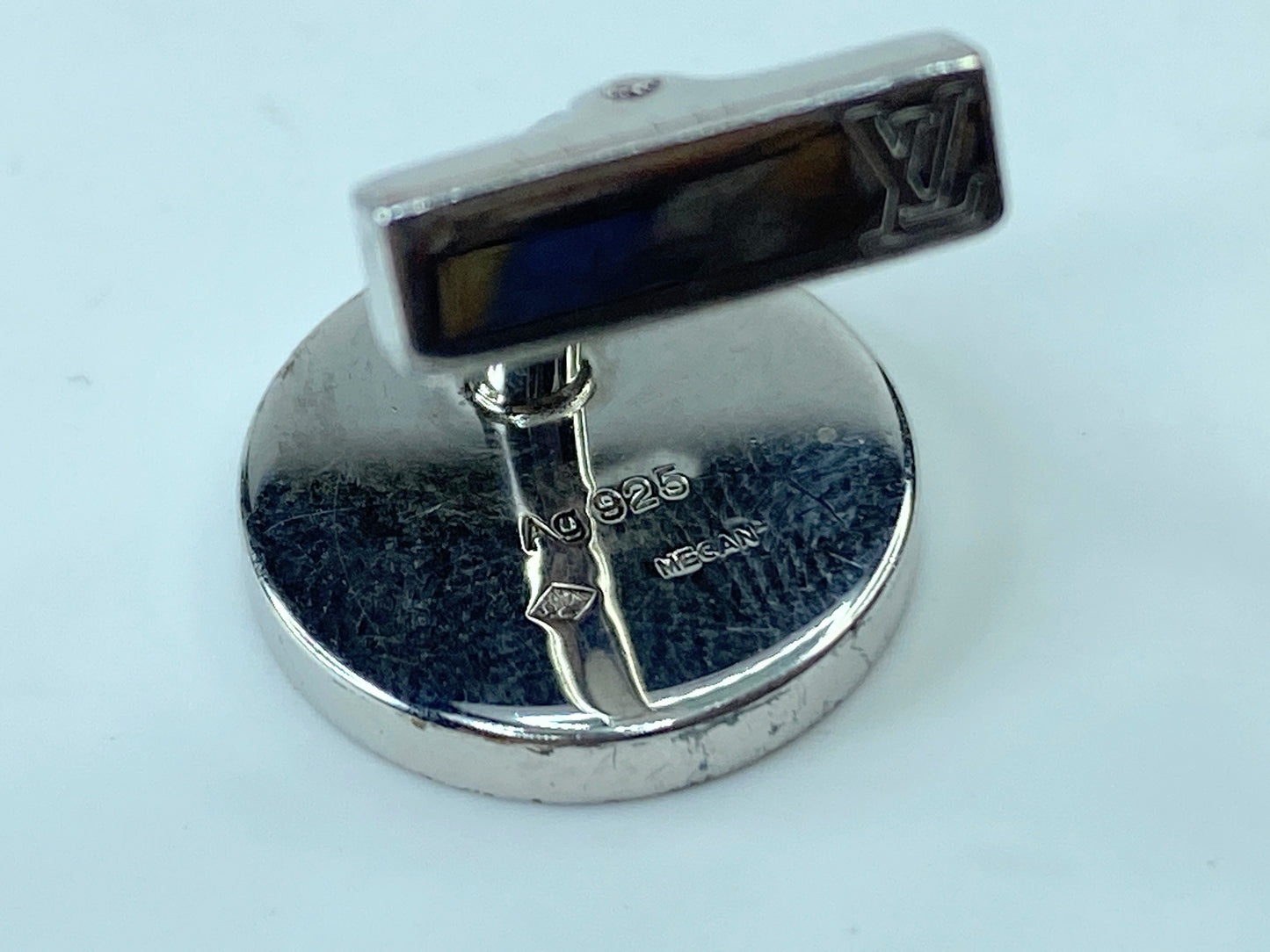 Louis Vuitton Boutons De Manchette Fleur Monogram Cuffs + Damier Case GS414