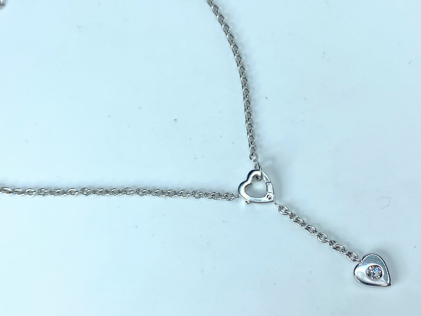 Cartier Mon Amour Diamond 18k Hearts Lariat Necklace JR9365