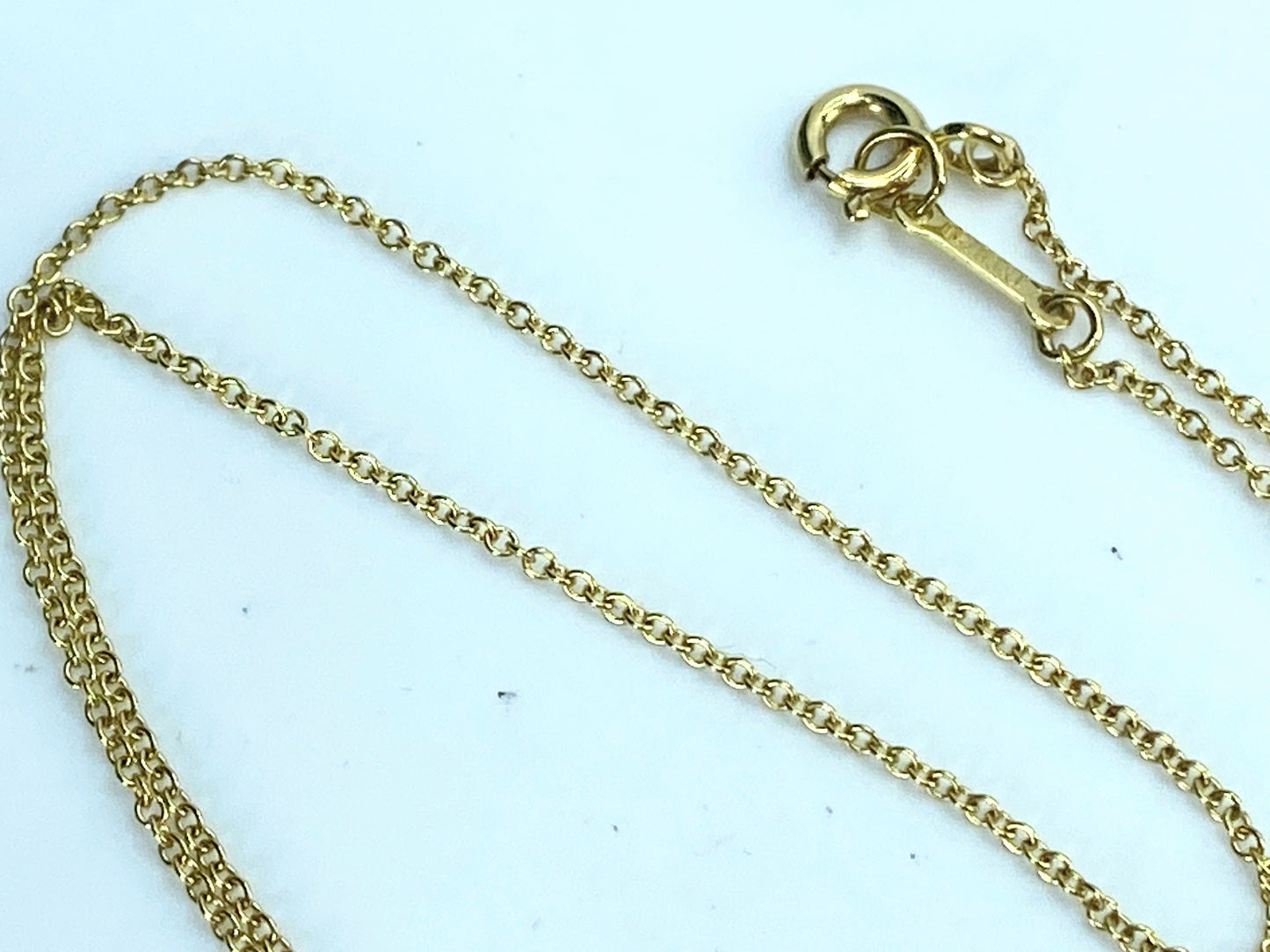 Tiffany & Co. 18K Elsa Peretti yellow gold necklace 18" JR9161