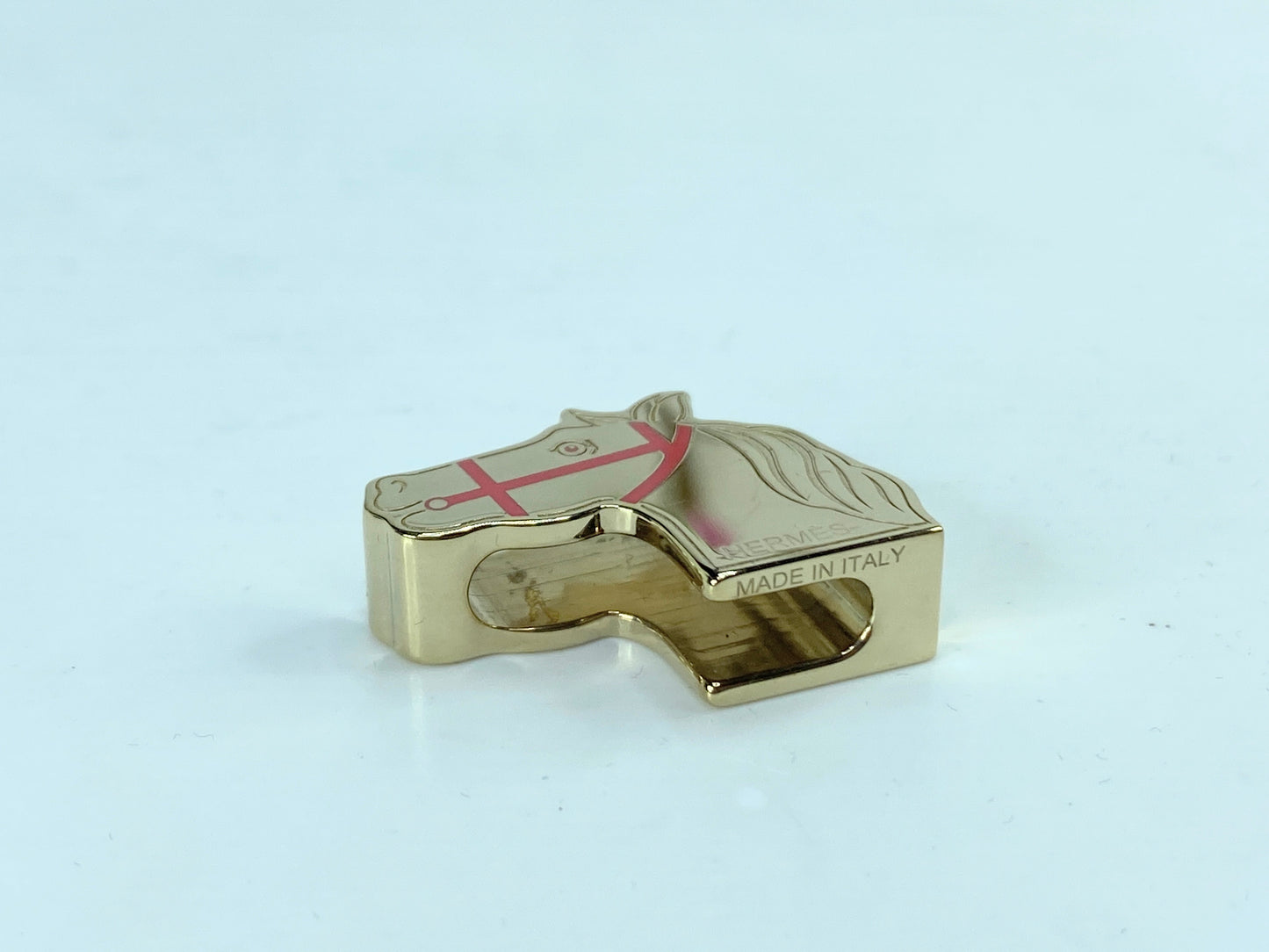 Vintage Hermès Twilly Ring Cadrege reversible Scarf Anneau Pink Golden with pouch GS676