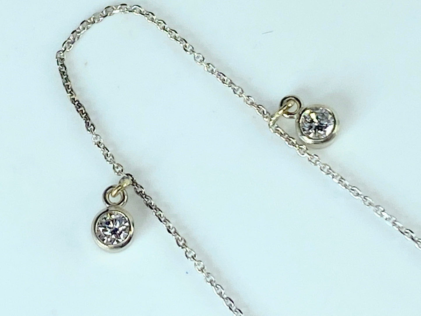18K white gold 0.55ct Round brilliant diamond bracelet 7 3/4" JR9872