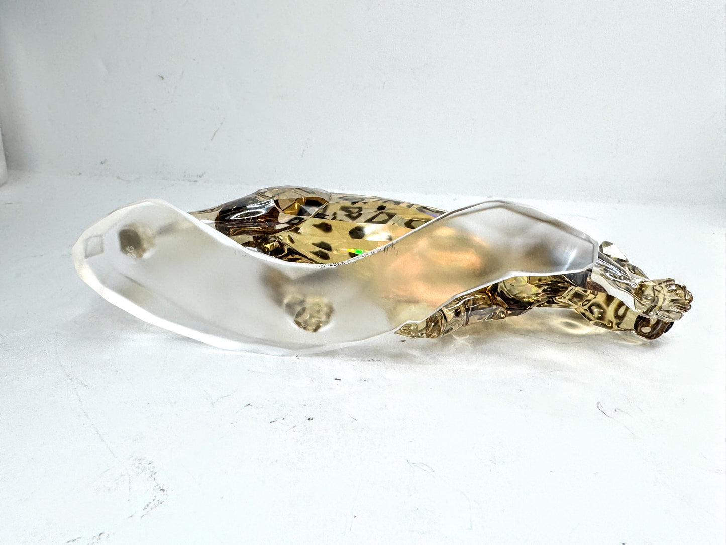Vintage Swarovski Crystal Golden Shine Jaguar Figurine Mint S295