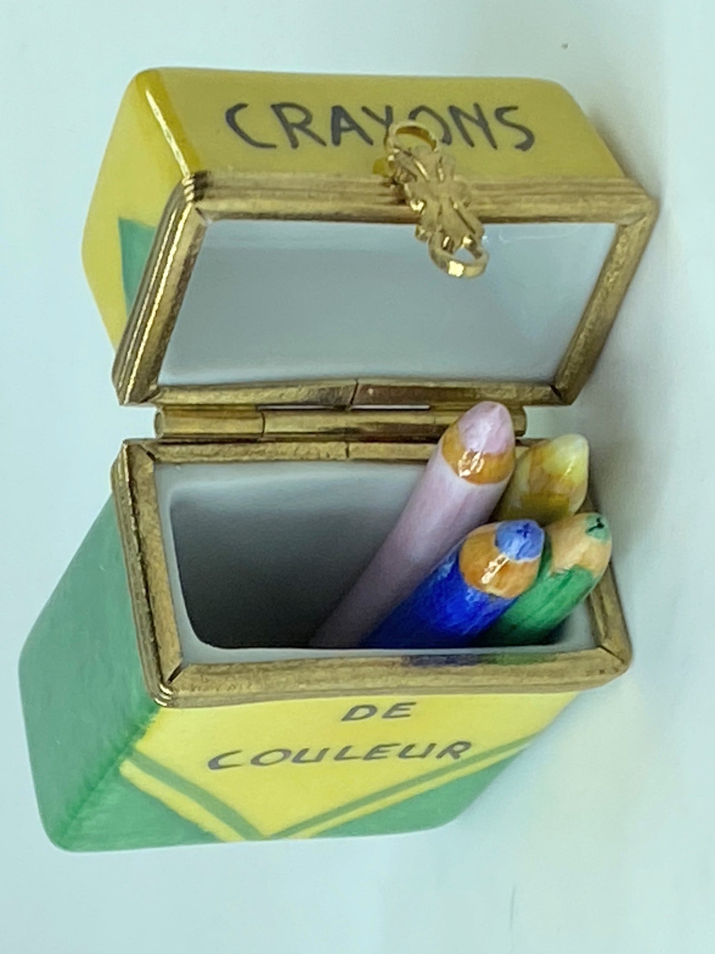 Limoges Crayon box with crayon Designed Exclusively for Rochard by G.Grant A288