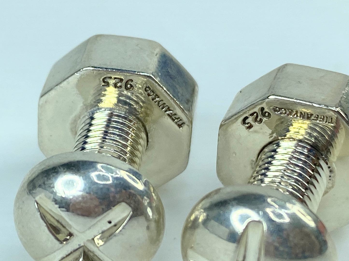 Vintage Tiffany & Co. Sterling Silver Nut & Bolt Cufflinks 36.5g SS114