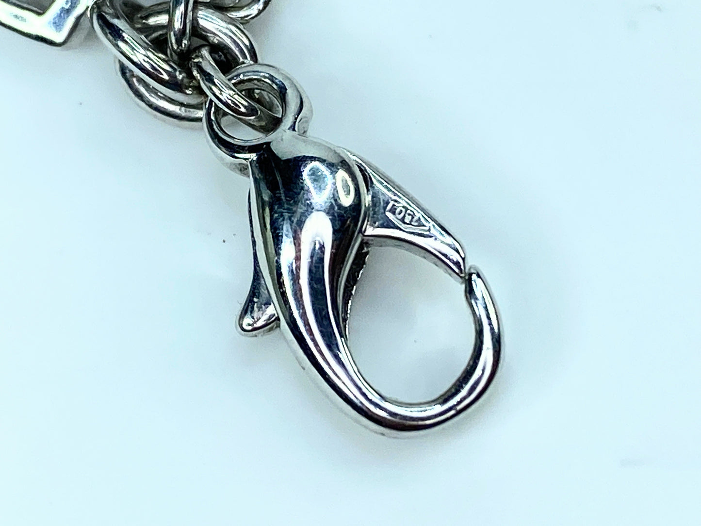 Rare Authentic Frank Muller 18K Crazy Hour Diamond Charms bracelet 23g 7" JR9880