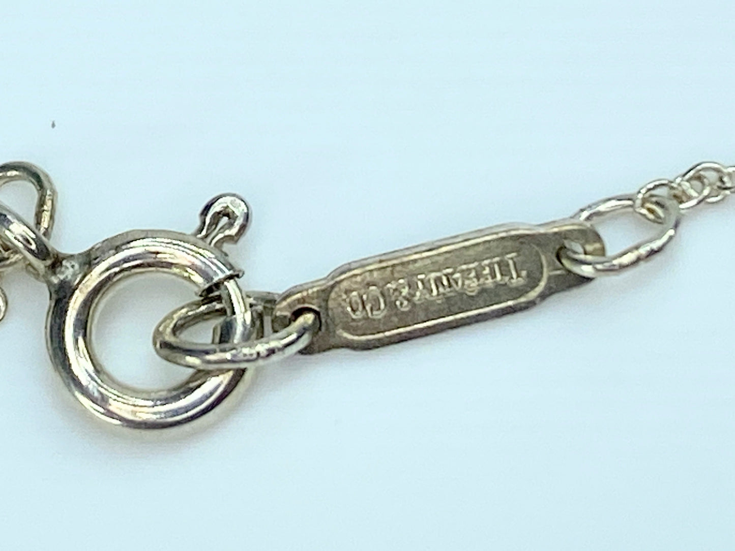 Tiffany & Co Silver Signature X Necklace Pendant 16.5" Chain Gift Love JR9911