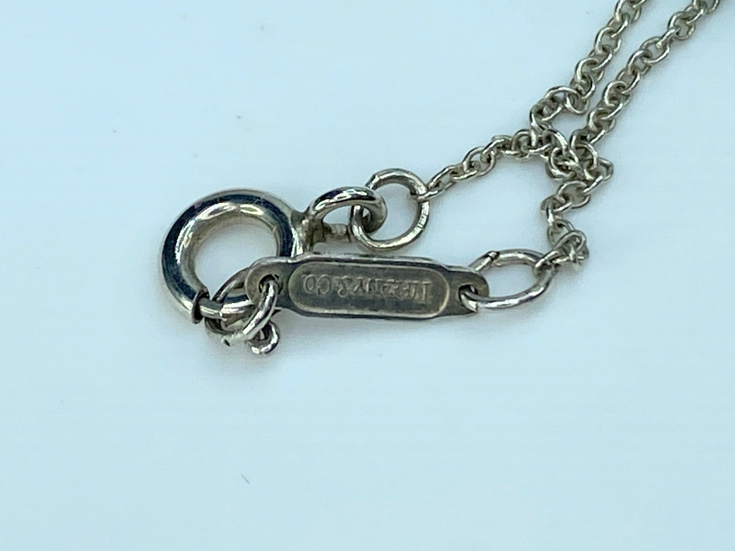 Tiffany & Co. silver & 18K yellow gold Butterfly pendant necklace 16.5" JR9894