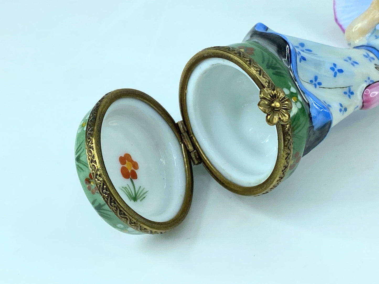SinClaire Ltd Edit Limoges Blue Monet Parasol Box for Art Lovers A553