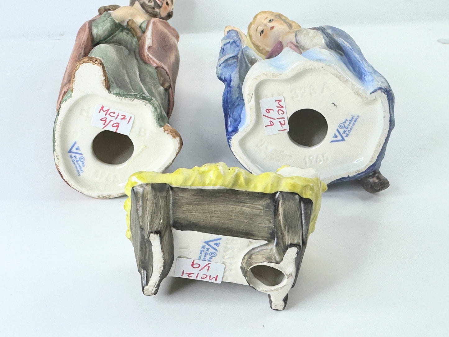 c1964 Rare Goebel Reinhold Unger Holy Family Mary, Joseph & Jesus 9" A510