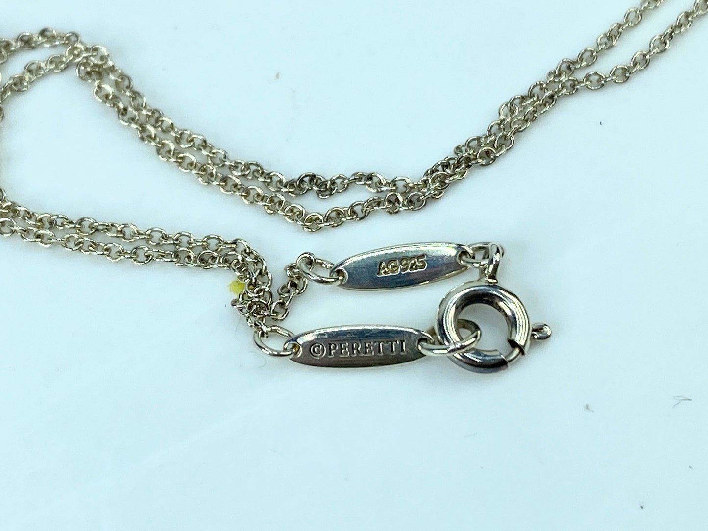 Vintage Tiffany & Co Elsa Peretti Letter “L” Alphabet sterling necklace JR1045